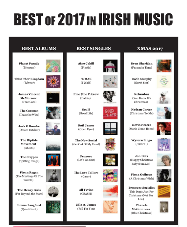 PureMZine Best of 2017 in Irish Music..